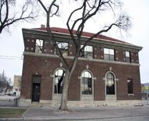 Façade secondaire - du sud de la Merchants Bank, Winnipeg, 2007; Historic Resources Branch, Manitoba Culture, Heritage and Tourism, 2007