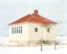 Northwest view of front entrance, 2003.; Government of Saskatchewan, James Winkel, 2003.