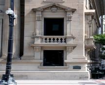 Mur (détail) de la banque impériale du Canada, Winnipeg, 2006; Historic Resources Branch, Manitoba Culture, Heritage and  Tourism, 2006