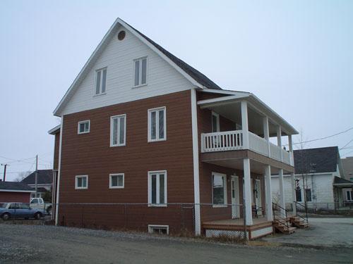 Angle view of the building