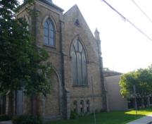 Of note is the 16-foot stained glass window.; Kirsten Pries, 2008.