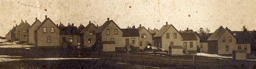 View of the Company Houses on the Company Road