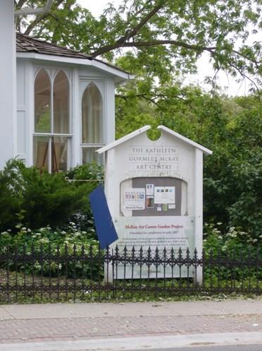 Art Centre Sign, Eckhardt- McKay House, 2008
