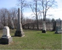 Of note are the individual grave markers.; Town of Milton, ND.