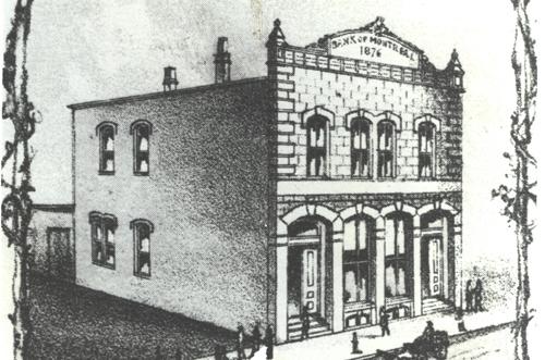 L'édifice sur une carte de Moncton de l'année 1881