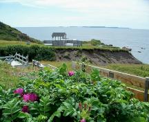 View of Deadman’s Cove, Harbour Breton, NL, showing Brunette Island in the background. Photo taken 2009. ; Doug Wells 2010