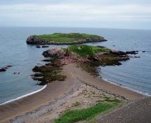 View of the point separating the first and second coves of Deadman’s Cove, Harbour Breton, NL. Photo taken 2009. ; Doug Wells 2010