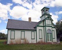 Vue oblique - du sud-ouest de l'école Tamarisk, région de Grandview, 2006; Historic Resources Branch, Manitoba Culture, Heritage and Tourism, 2006