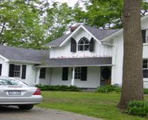 Of note is gothic window on the south elevation with functional shutters.; Kirsten Pries, 2008.