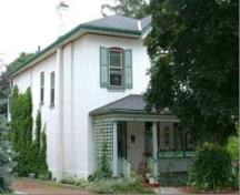 Of note are the wooden shutters.; City of Brantford, n.d.