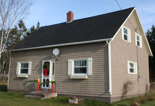 Showing front and side elevations