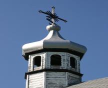 Detail of the main dome of Lakedale Holy Ghost Ukrainian Catholic Church, Angusville area, 2009; Historic Resources Branch, Manitoba Culture, Heritage and Tourism, 2009
