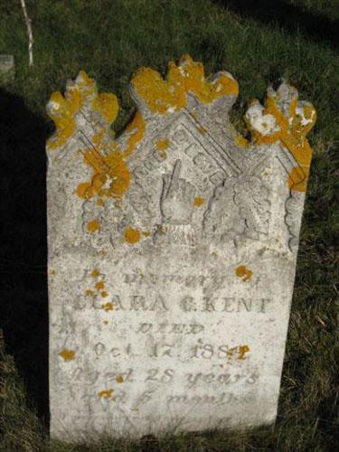 Ornate headstone in the Old Seal Cove Cemetery
