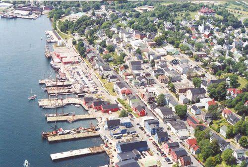 Aerial view of Lunenburg