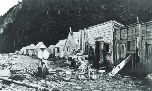Fisherman's huts at Indian Beach