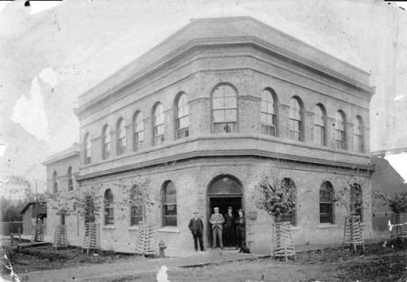Corner view on original site, 1894