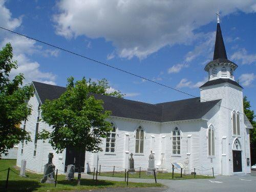 Cemetery and west wing