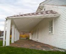 Looking down front porch, Scott Manor House, Bedford, 2005; Heritage Division, NS Dept. Tourism, Culture and Heritage, 2005