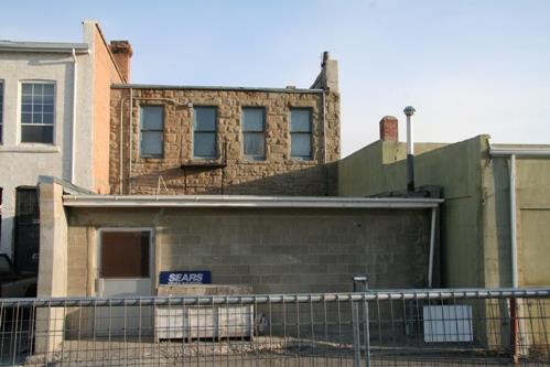 Rear of building