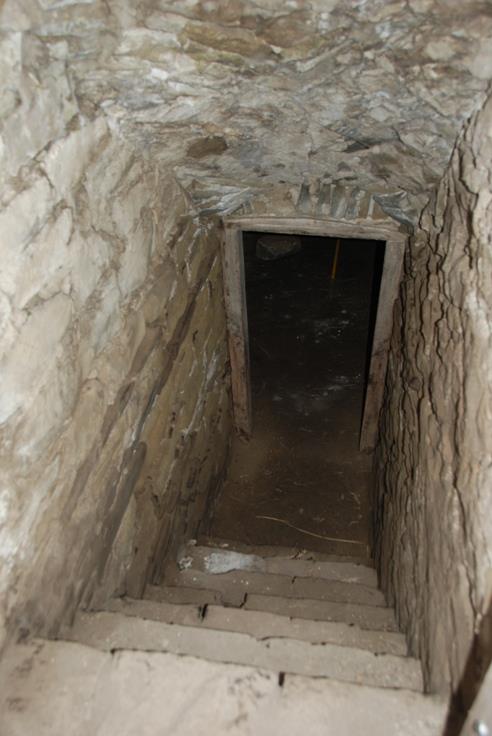 Stairway into shelter