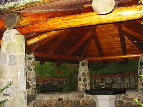 Peace Arch Gazebo, interior ceiling