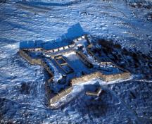 Aerial photo of Prince of Wales Fort, 1984.; Parks Canada Agency / Agence Parcs Canada, W. Lynch, 1984.