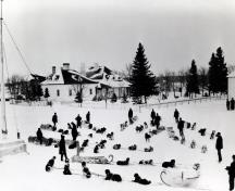 Historic view of Lower Fort Garry National Historic Site of Canada .; Parks Canada Agency / Agence Parcs Canada