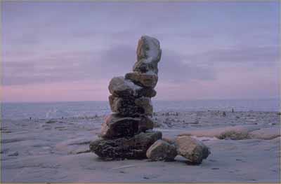 Vue d'un Inuksuit