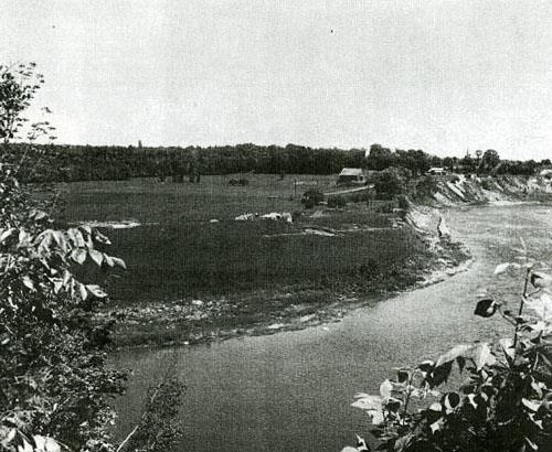 Donaldson during excavations, 1960