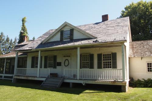 Main house: partial west elevation