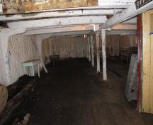 View of the interior of Pork Store, Battle Harbour, NL. ; © HFNL 2009