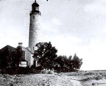 Image historique du phare de l'île Chantry, ca. 1880; Weeks-Mifflin, n.d.