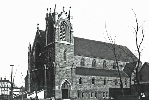 L’église Saint-Bernard vers 1894