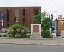Vue de la plaque de la CLMHC en Sorel; Parks Canada Agency / Agence Parcs Canada, 2009 (Catherine Cournoyer)