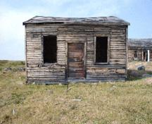 South elevation of store and warehouse at HBC Post, Ukkusiksalik National Park of Canada, Nunavut; Parks Canada Agency / Agence Parcs Canada, 2011.