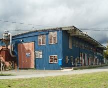 Oblique view of railway shops; Town of Ladysmith, 2013
