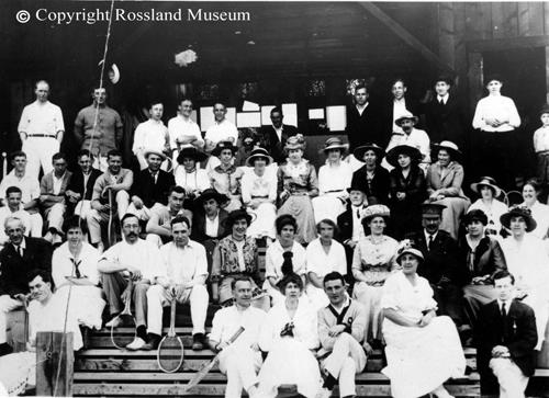 Tournament, June 1915, taken at the club house.