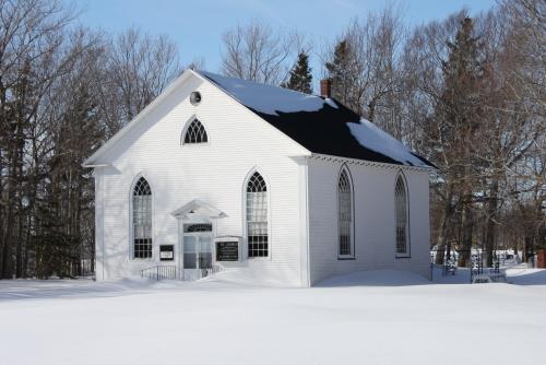 Showing front elevation in winter