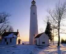 General view of the Point Clark Lighthouse and related buildings; Parks Canada Agency | Agence Parcs Canada