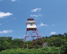Vue générale du phare de Sand Point; The Saint John River Society, M. Demma