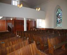 Intérieur de l'église presbytérienne de Kildonan, Winnipeg, 2005; Historic Resources Branch, Manitoba Culture, Heritage and Tourism, 2005
