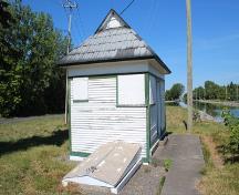 Cabin of Bridge No. 2, side elevation; Agence Parcs Canada / Parks Canada Agency, 2019.