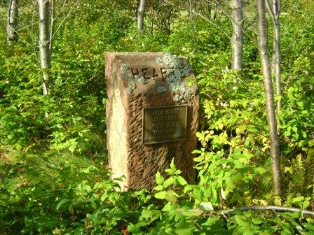 Heartz memorial stone and plaque, 2011