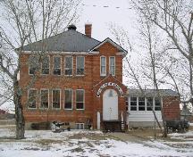 View of front façade and 1960 addition, 2003.; Government of Saskatchewan, Jennifer Bisson, 2003.