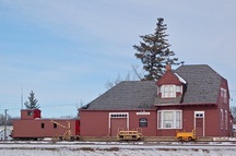 Gare du Canadian Northern à Miami; Jeannette Greaves, 2020