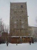 Side view of the E.B. Eddy Digester Tower, 2009.; Parks Canada Agency / Agence Parcs Canada, Jamie Dunn, 2009.
