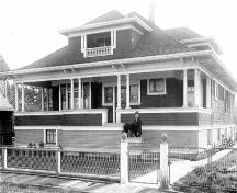 Exterior view of the McBeath House, 1913; Jack McBeath, 1982
Harry Royal Stenton photograph