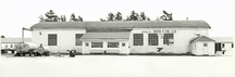 General view of Hangar 11 at the Hangar Line, showing the western façade, 1987.; Parks Canada Agency/Agence Parcs Canada, Canadian Forces Base Borden/ la Base des Forces canadienne Borden, 1987